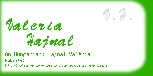 valeria hajnal business card
